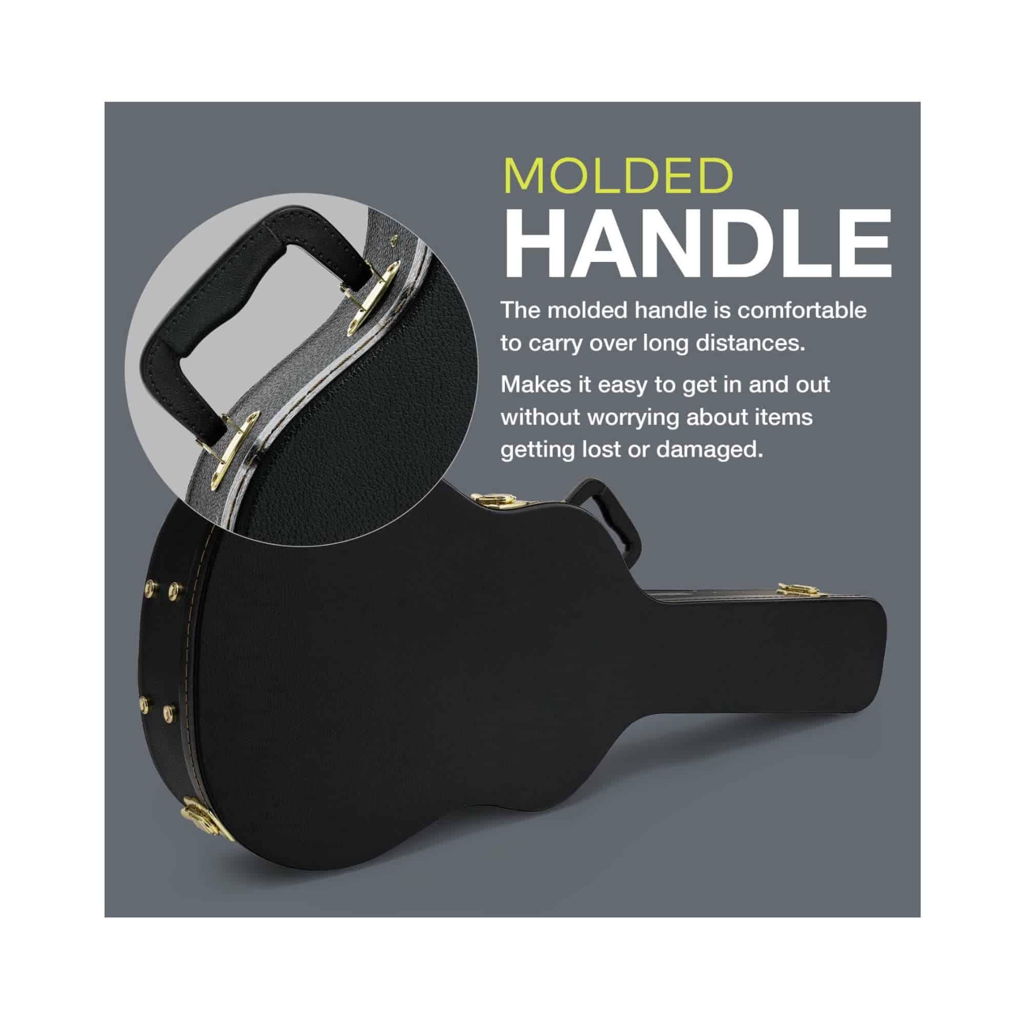 Estuche rígido para guitarra Knox de 39" con herrajes - Imagen 5