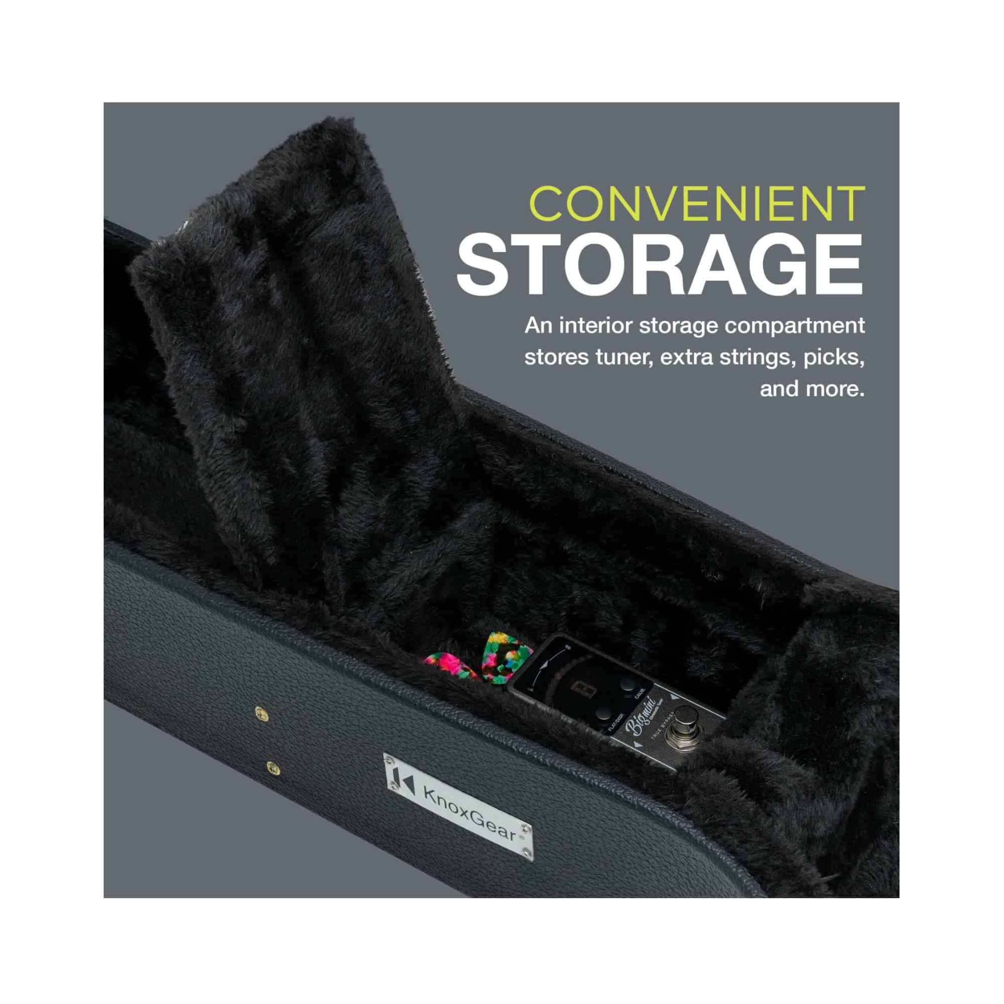 Estuche rígido para guitarra Knox de 39" con herrajes - Imagen 6