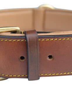 Collar de Cuero Acolchado marrón XL Soft Touch Collars,