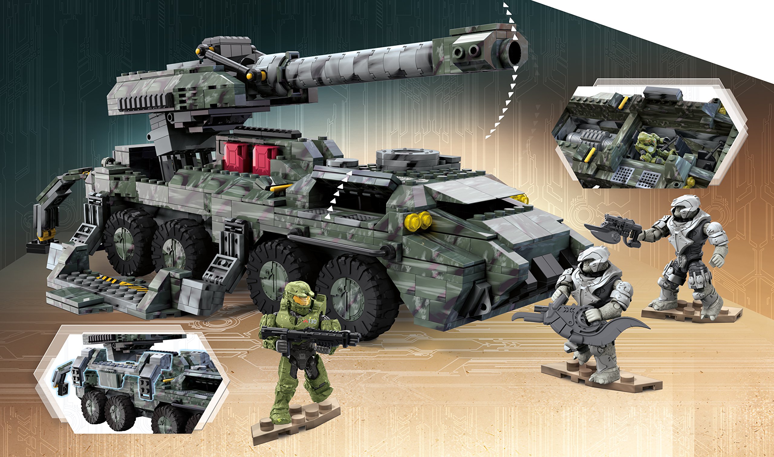 Mega Bloks Halo UNSC Kodiak Siege Cannon - Imagen 6