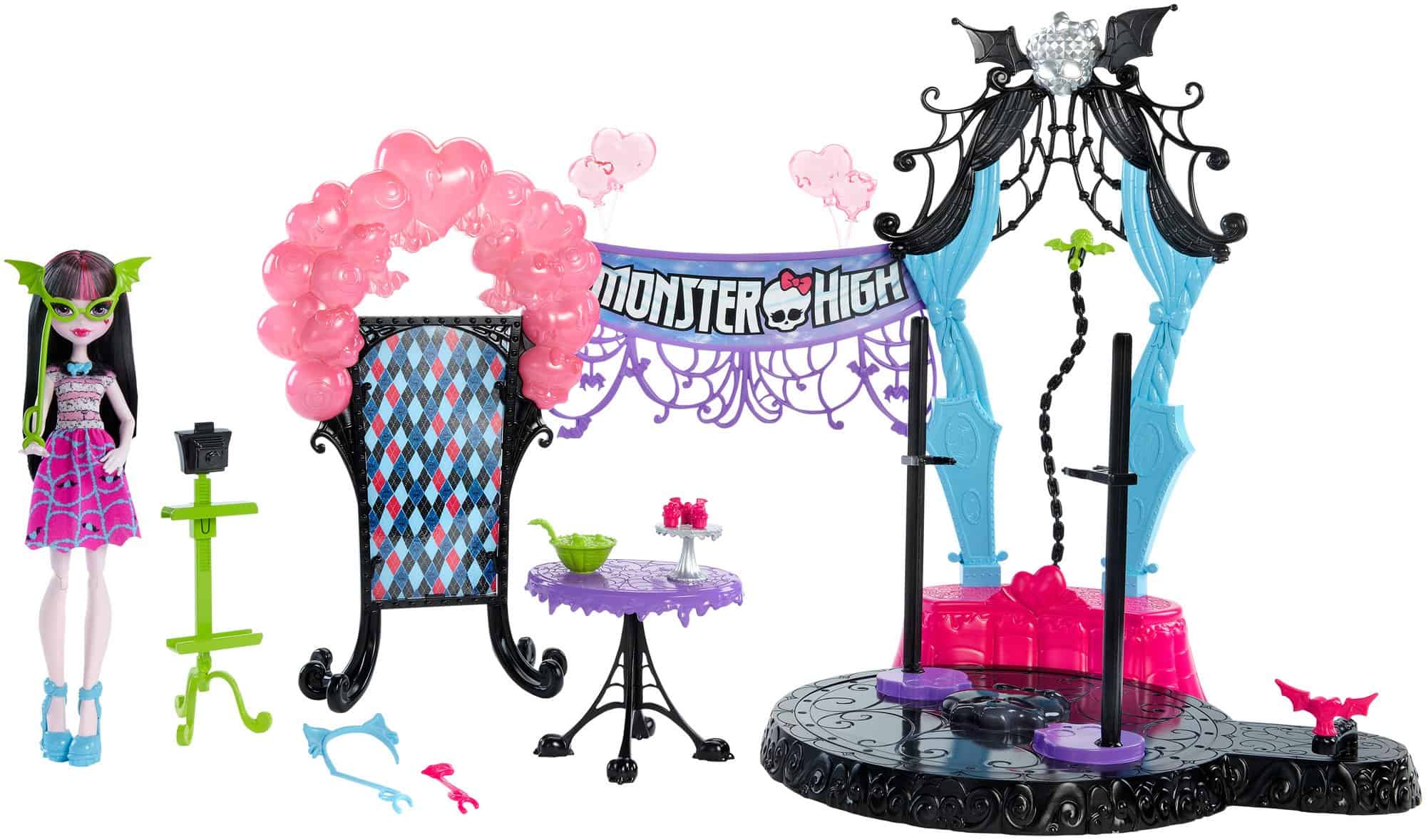 Playset de Monster High Polly Pocket Bienvenido a la Fiesta