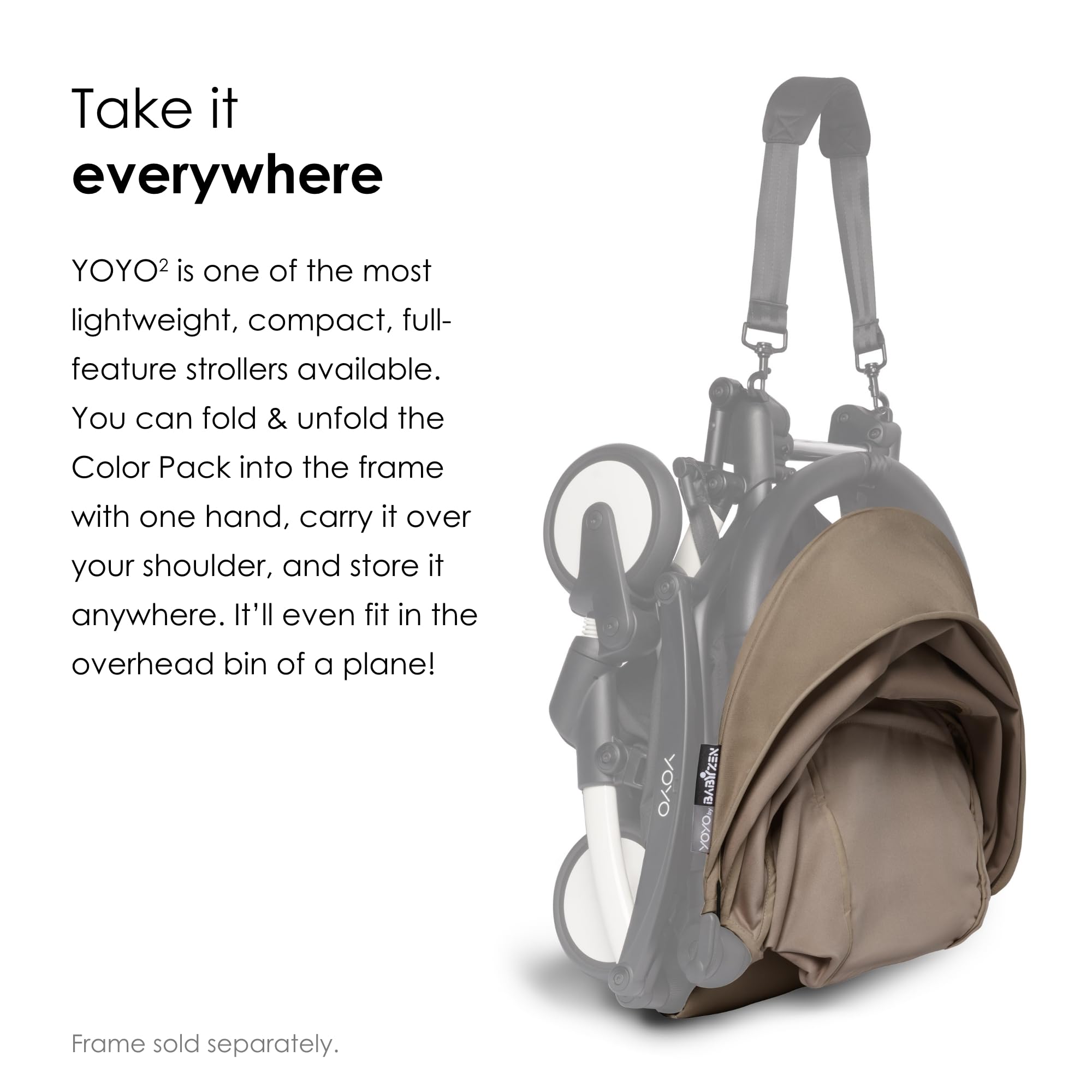 BABYZEN YOYO 6+ Color Pack, Color Taupe - Textiles - Imagen 5