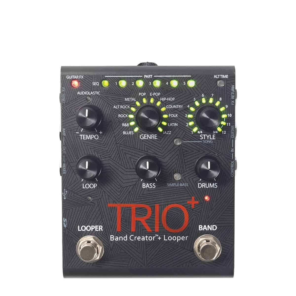 Creador de banda y looper Digitech TRIOPLUS
