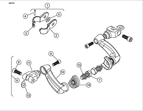 Kit de montaje de reposapiés ajustables de 360 grados para - Imagen 10