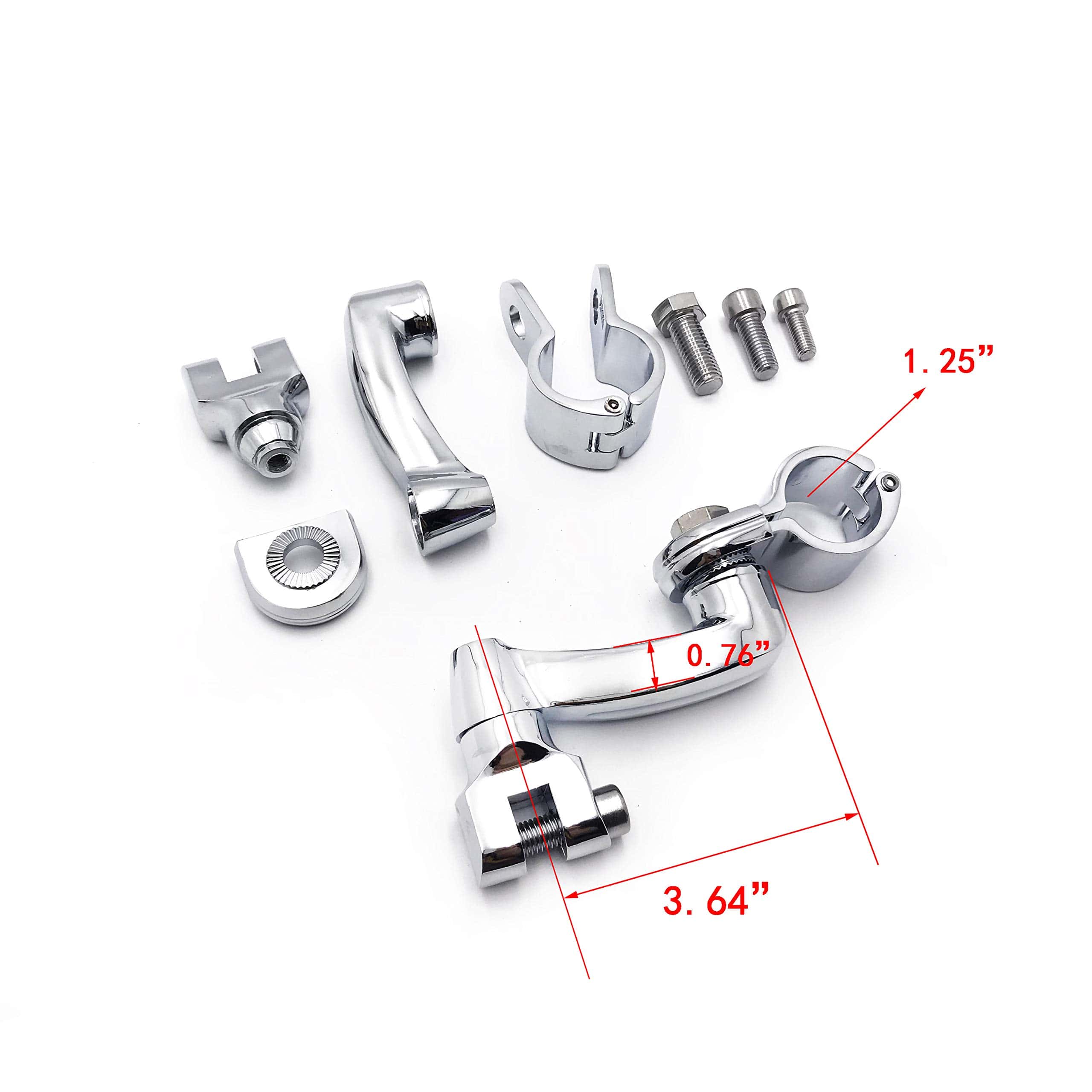 Kit de montaje de reposapiés ajustables de 360 grados para - Imagen 8