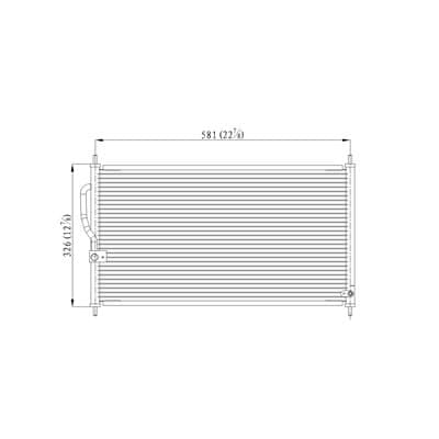 Condensador de Aire Acondicionado de Repuesto para ACURA