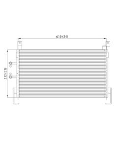 Condensador de Aire Acondicionado de Repuesto para DODGE