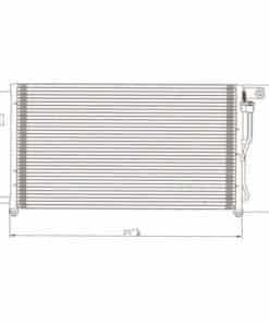 Condensador de A/C de Repuesto para HYUNDAI ACCENT
