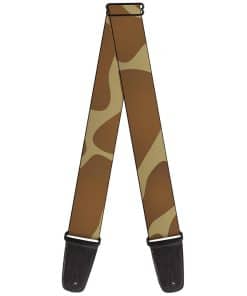Correa para guitarra Buckle-Down manchas de jirafa marrón 2