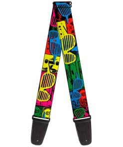 Correa de guitarra Buckle-Down Eighties Shades Tapes Black