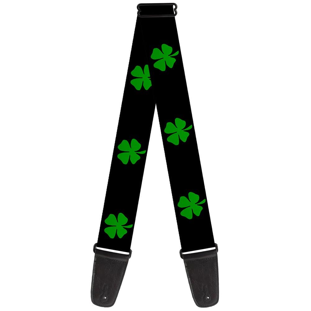 Correa de guitarra Buckle-Down St. Pat's Negro/Verde 2