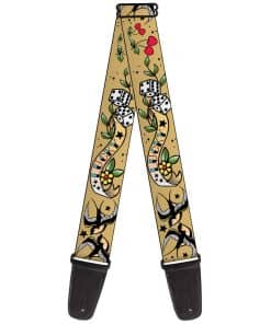 Correa de Guitarra Buckle-Down Lucky Tan de 2 Pulgadas de