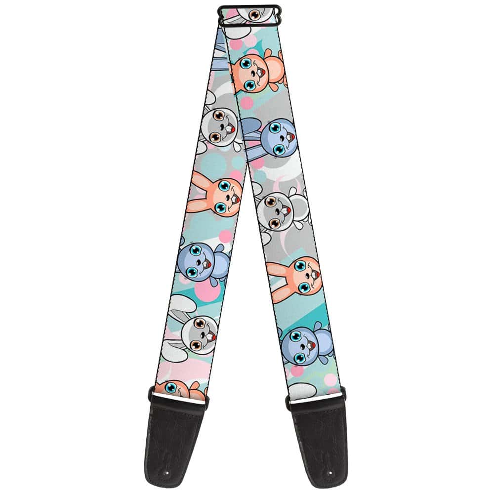 Correa de Guitarra Buckle-Down Conejitos Lindos Multi