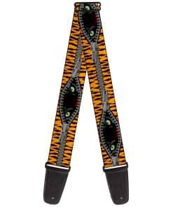 Correa para guitarra Buckle-Down Tiger Eyes de 2 pulgadas