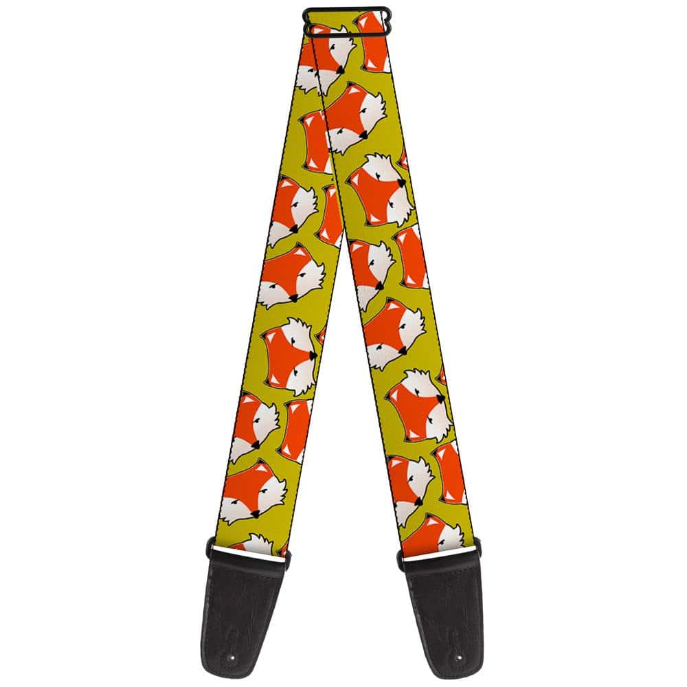 Correa de guitarra Buckle-Down Fox Face Scattered Warm