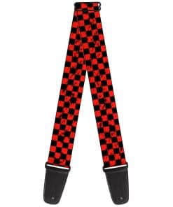 Correa de Guitarra Buckle-Down Checker Weathered Negra y