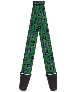 Correa de guitarra Buckle-Down - Circuito Impreso, 2" de