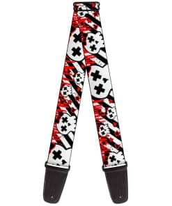 Correa para guitarra Buckle-Down - Calavera femenina en
