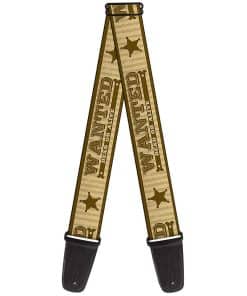 Correa de guitarra Buckle-Down - WANTED-DEAD OR