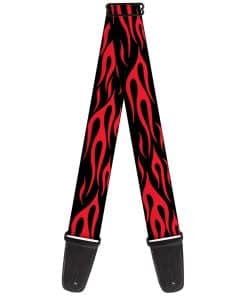 Correa de Guitarra Buckle-Down Llama Roja 2 Pulgadas de