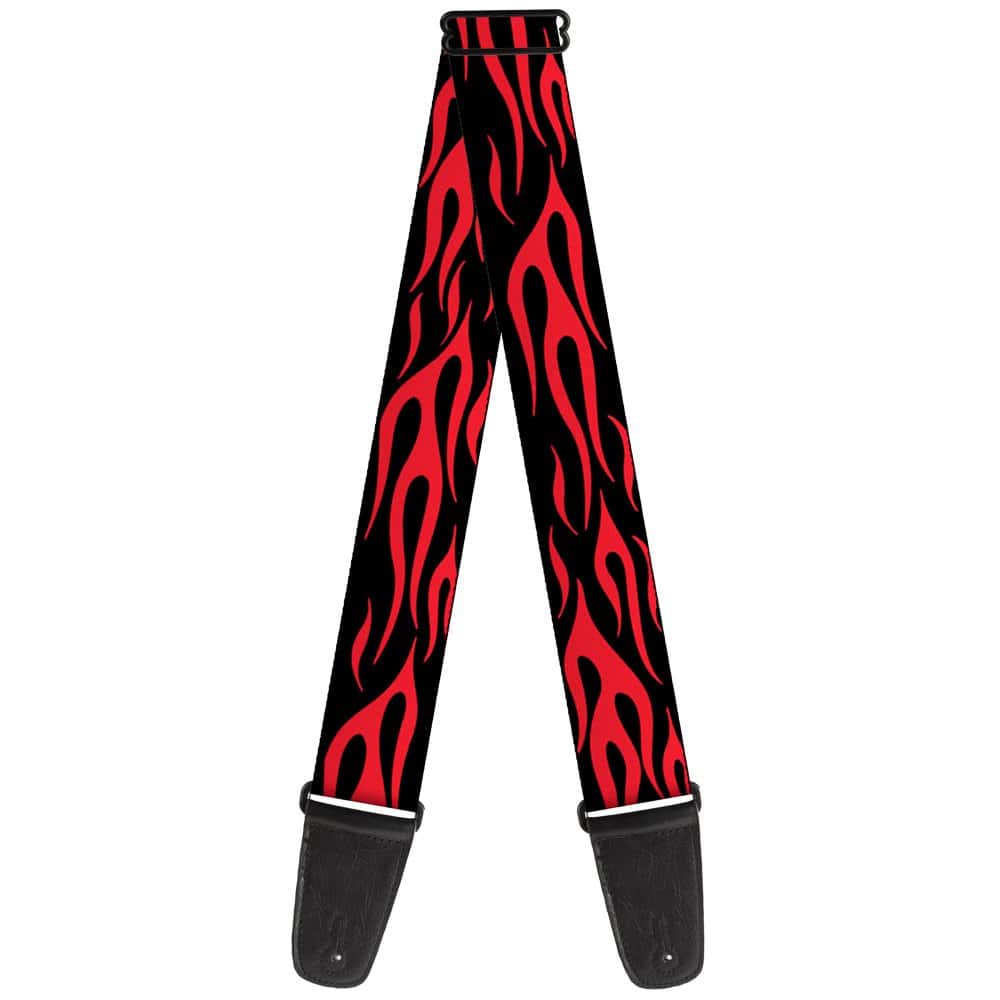 Correa de Guitarra Buckle-Down Llama Roja 2 Pulgadas de