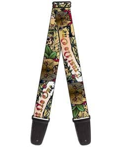 Correa de guitarra Buckle-Down Trust No One Tan de 2