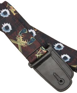Correa de guitarra Buckle-Down - Revólveres Morado/Verde -