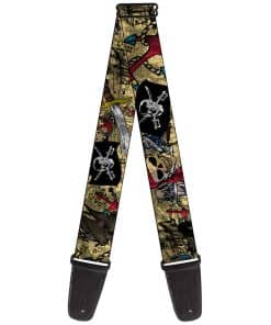 Correa de Guitarra Buckle-Down Dead Men Tell No Tales Close