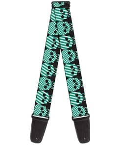 Correa de guitarra Buckle-Down GS-W30379 - Calaveras a