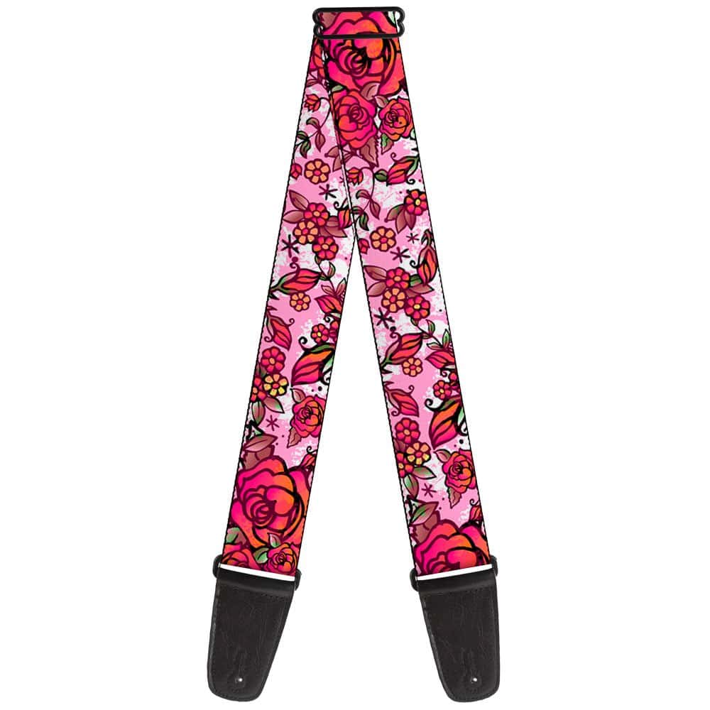 Correa para guitarra Buckle-Down Born to Blossom en primer