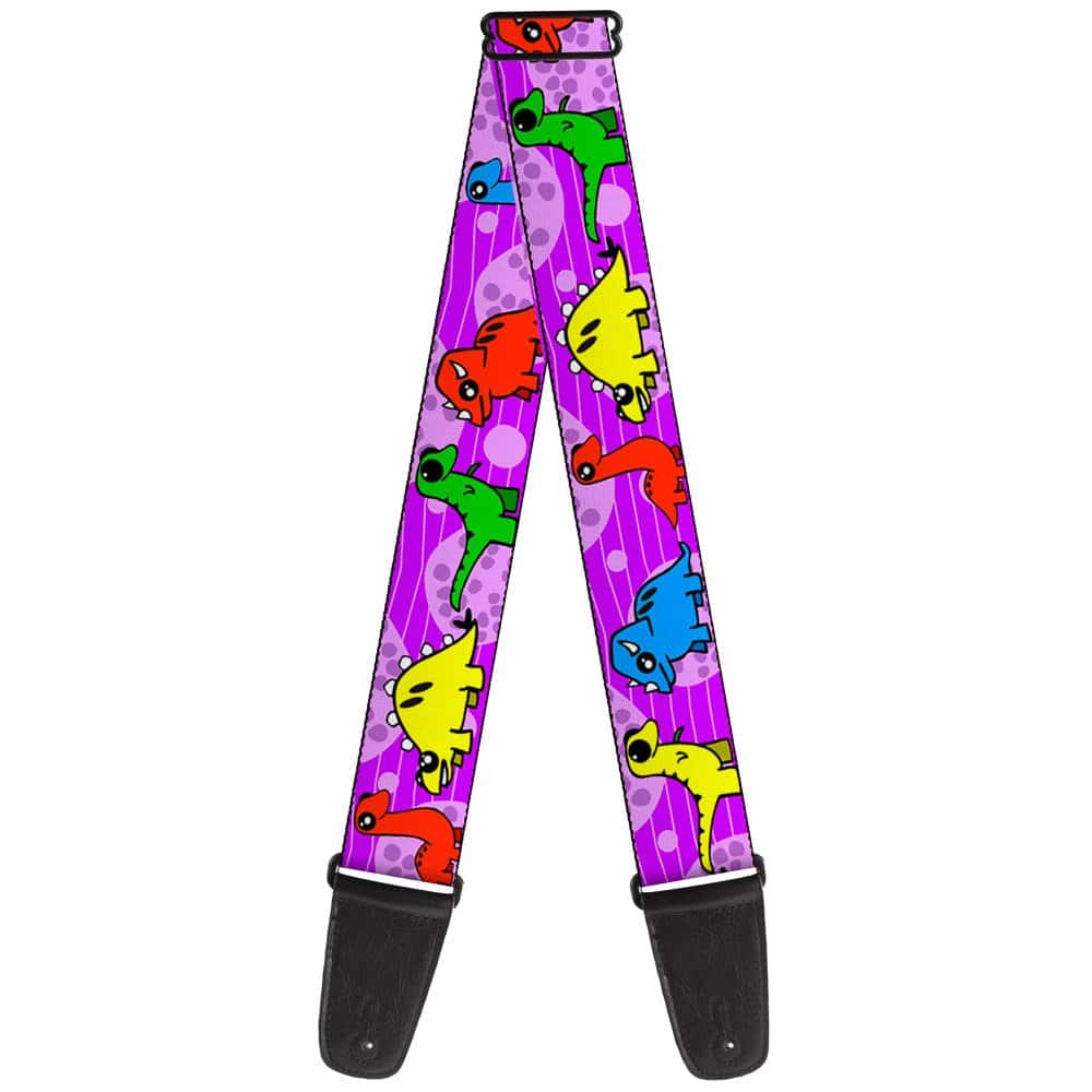 Correa para guitarra Buckle-Down Dinosaurio Cartoon 2