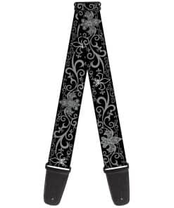 Correa de Guitarra Buckle-Down - Flor de Lis con Filigrana