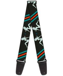 Correa de guitarra Buckle-Down Mud Flap Girls Rayas Gris