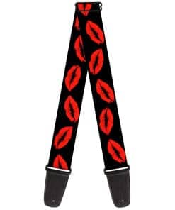 Correa de guitarra Buckle-Down Kisses de 2 pulgadas de ancho