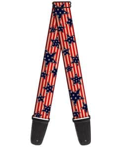 Correa de guitarra Buckle-Down Americana Estrellas Rayas