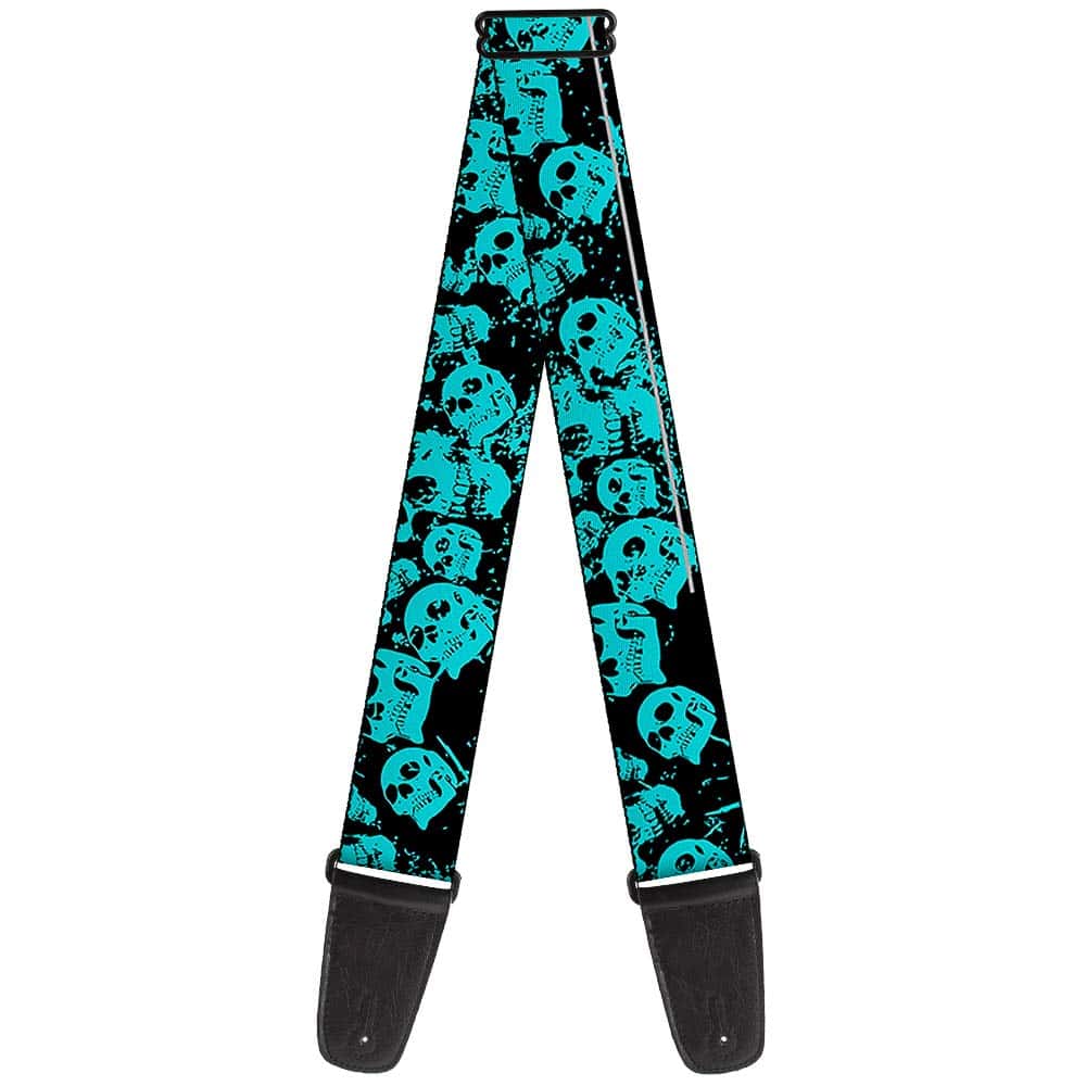 Correa de guitarra Buckle-Down - Calaveras Apiladas