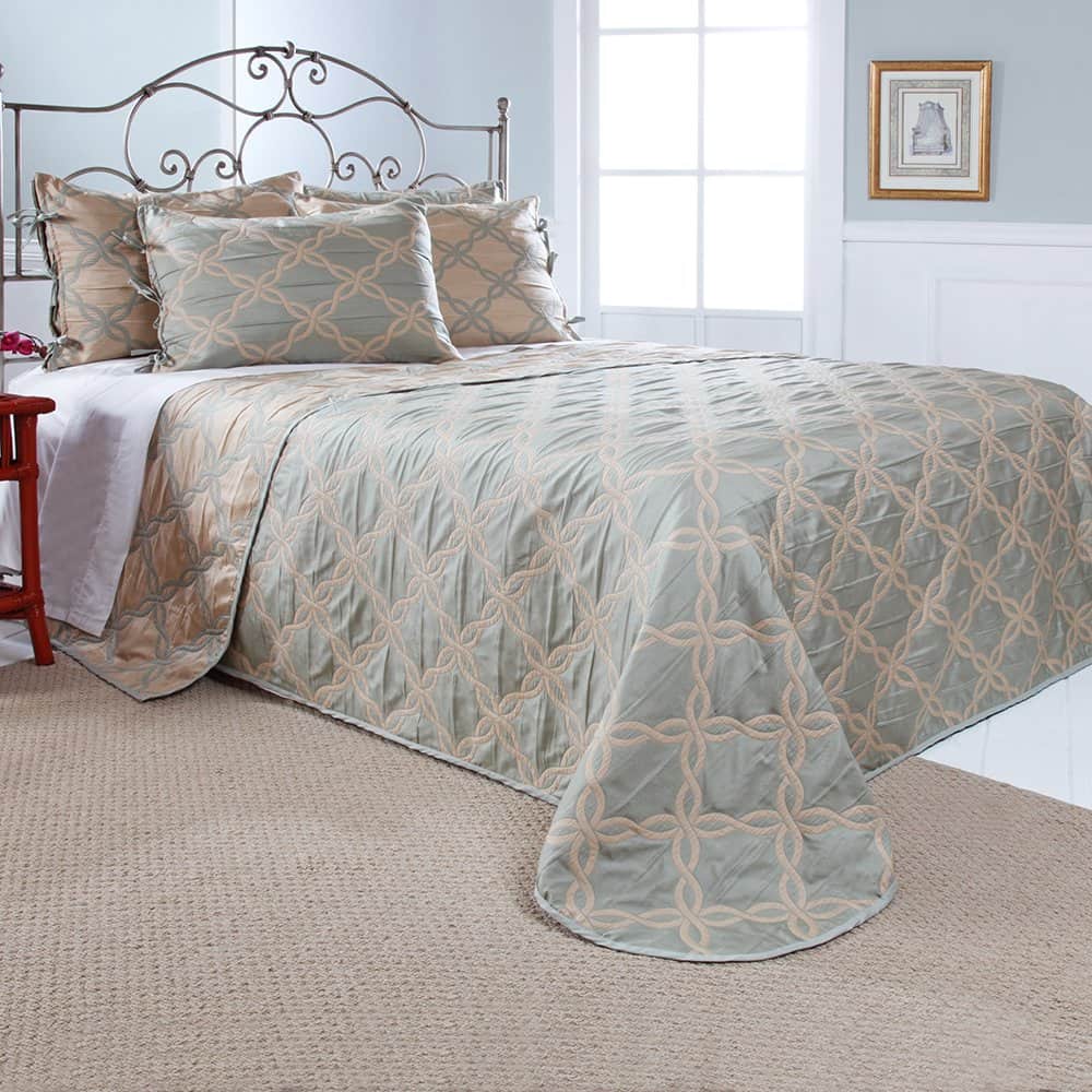 Cubrecama Reversible Belmont de Renaissance Home Fashion, - Imagen 3