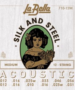 Cuerdas de Guitarra Acústica La Bella 710-12M Silk & Steel