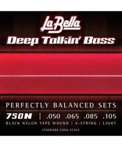 La Bella 750N Deep Talkin' Black Nylon Tape Wound, Light
