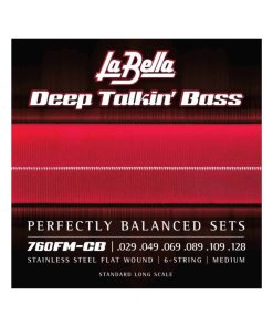 La Bella 760FM-CB Deep Talkin' Stainless Steel Flat Wound -