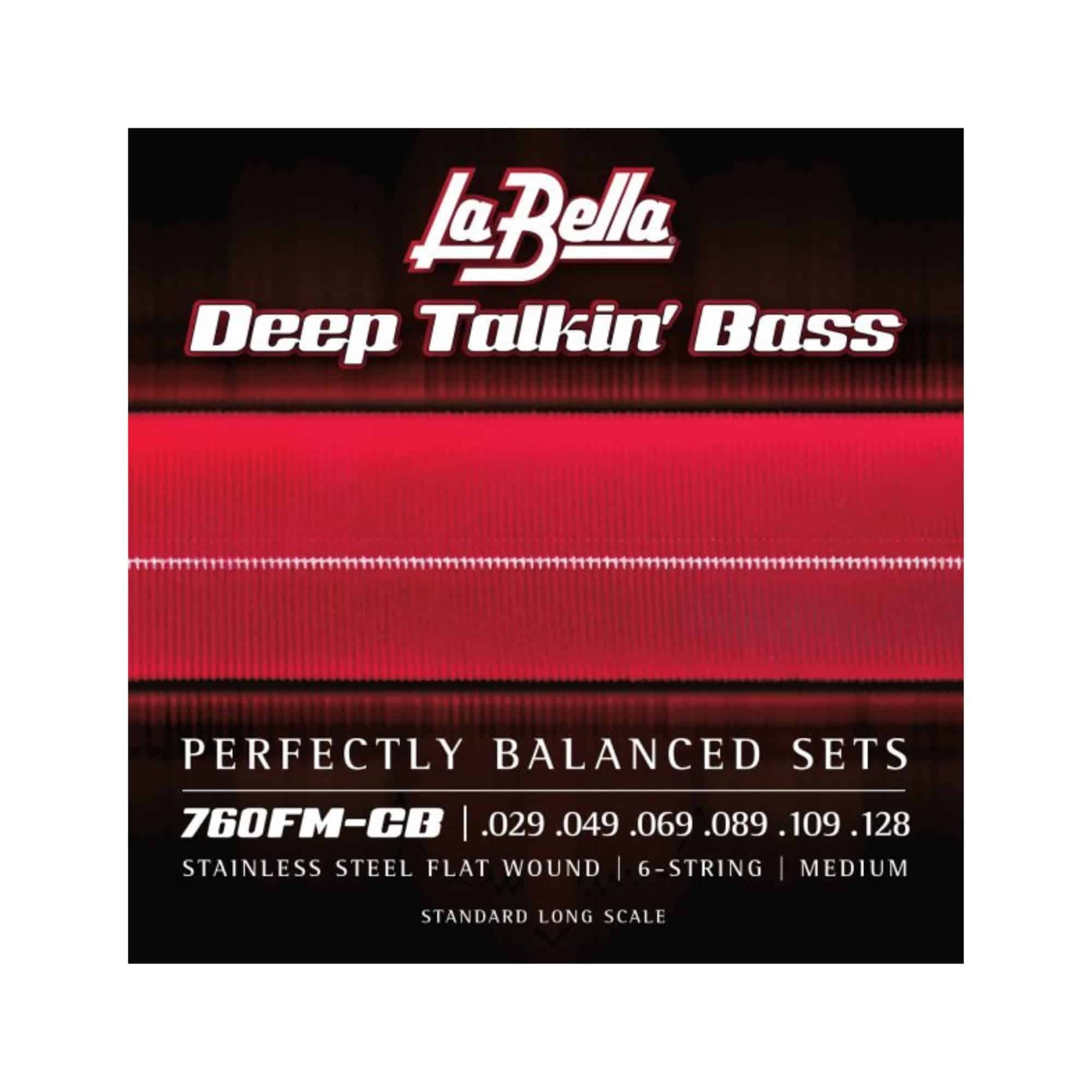 La Bella 760FM-CB Deep Talkin' Stainless Steel Flat Wound -