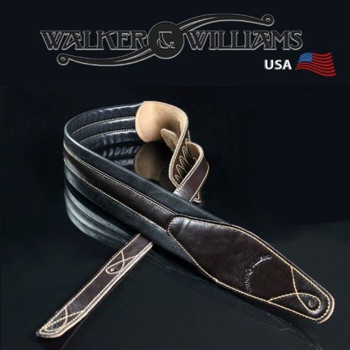 Correa de guitarra Walker & Williams C-21-BRN marrón y