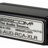 Convertidor de Audio de 1 Canal RCA a XLR de Sescom