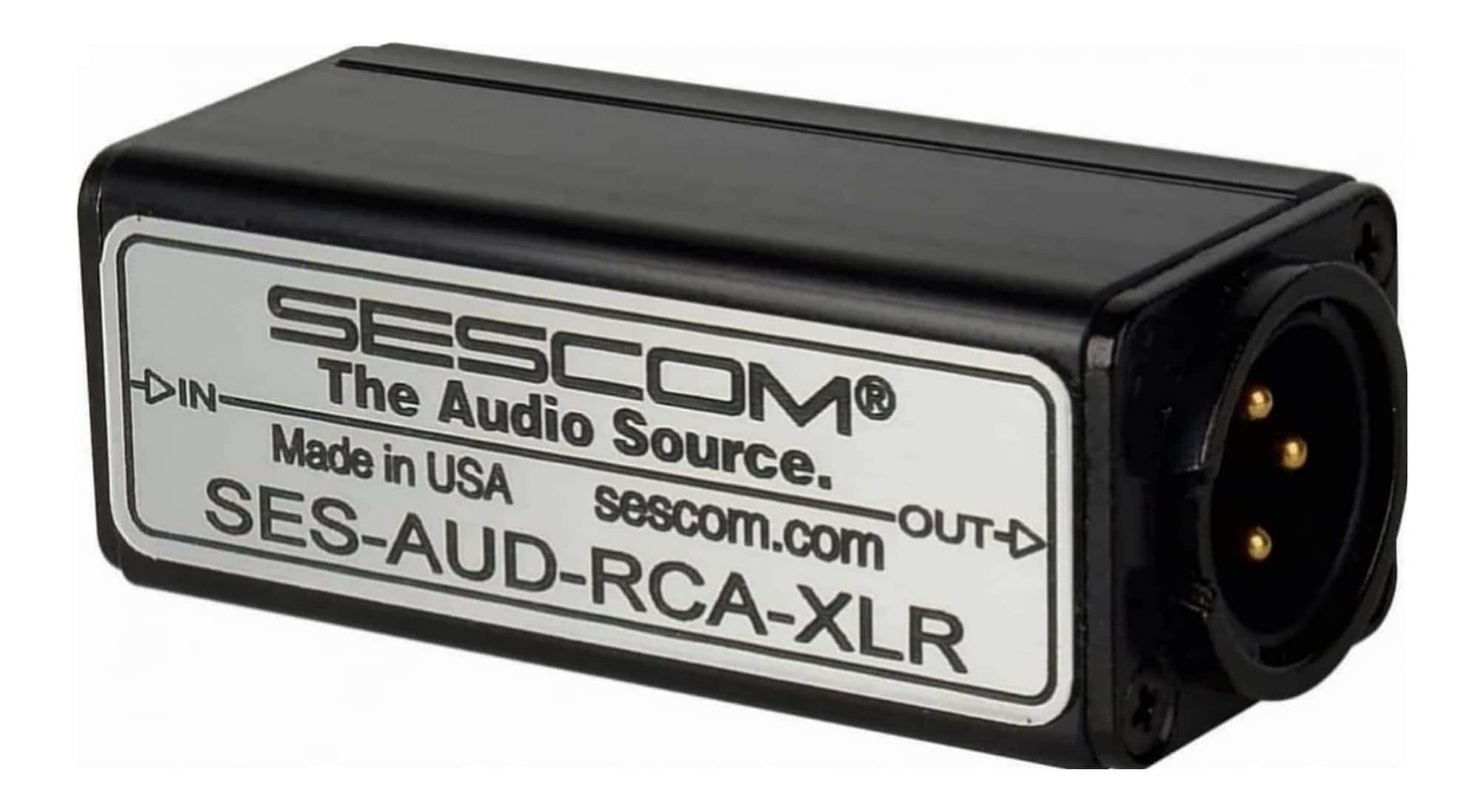 Convertidor de Audio de 1 Canal RCA a XLR de Sescom