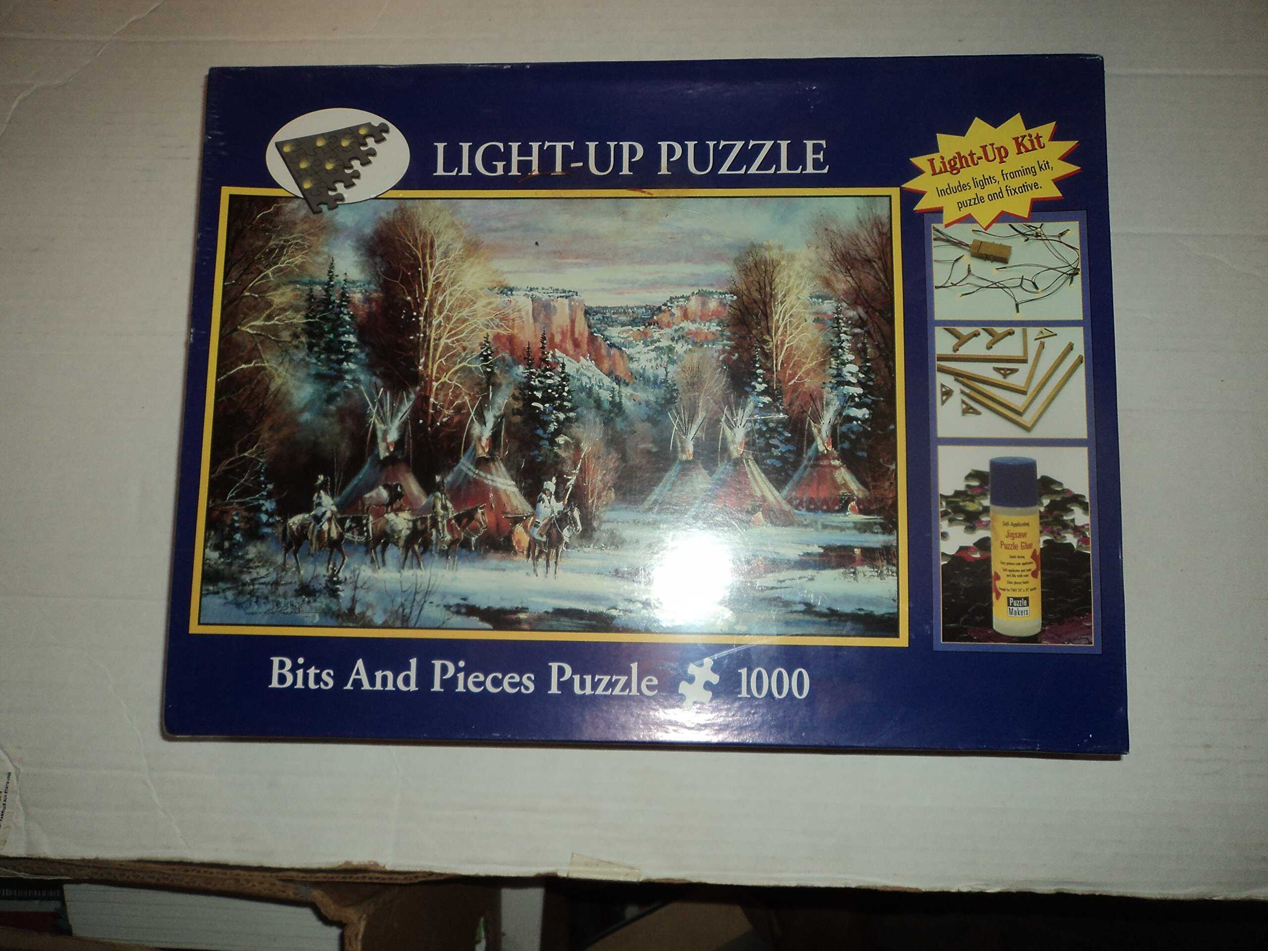 Rompecabezas nativo americano - Rompecabezas con luz - 1000