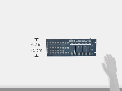 Controlador de luces CHAUVET DJ Obey 6 Universal DMX-512 - Imagen 8