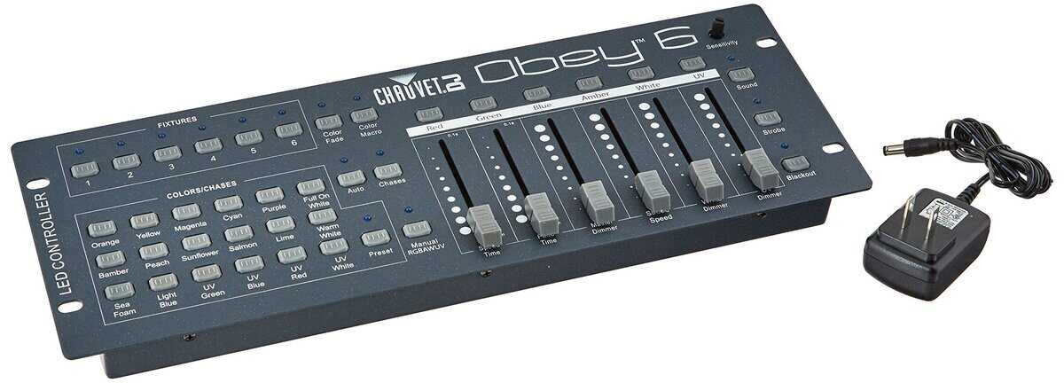 Controlador de luces CHAUVET DJ Obey 6 Universal DMX-512