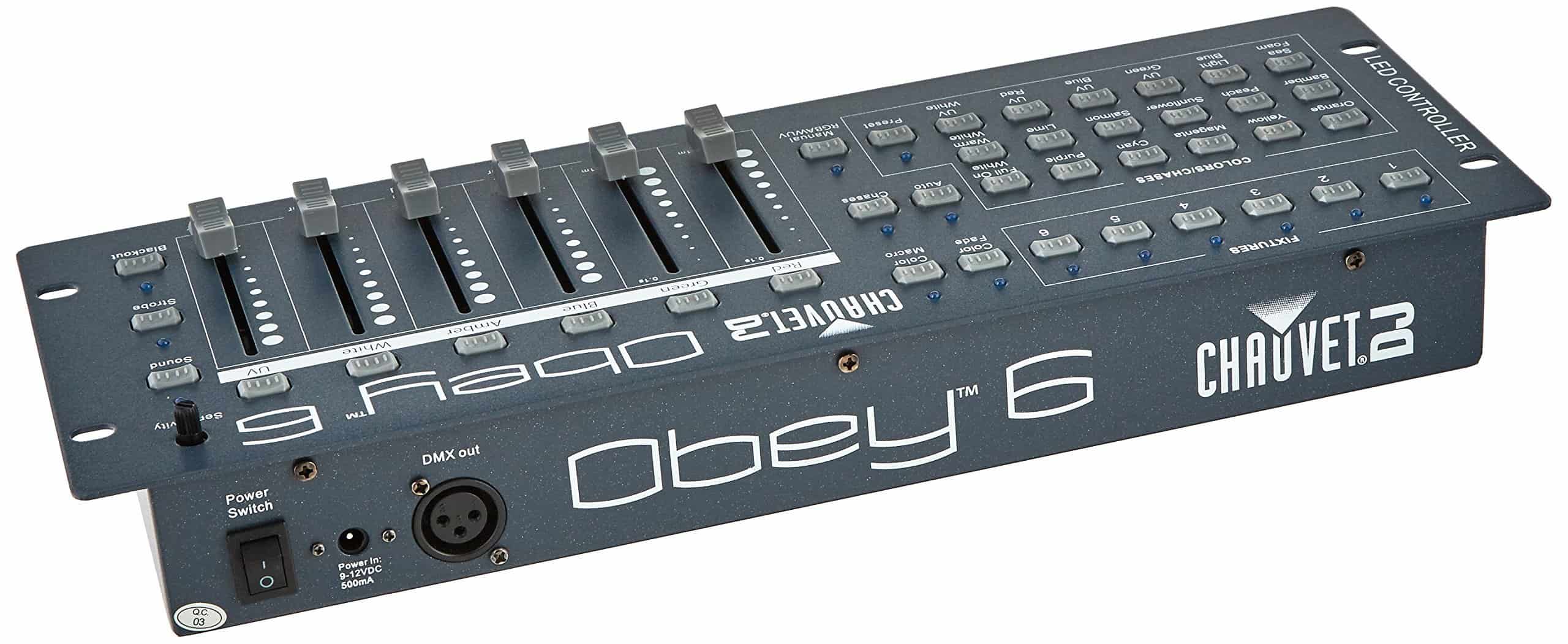 Controlador de luces CHAUVET DJ Obey 6 Universal DMX-512 - Imagen 3