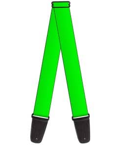 Correa de Guitarra Buckle-Down - Verde Neón, 2" Ancho &