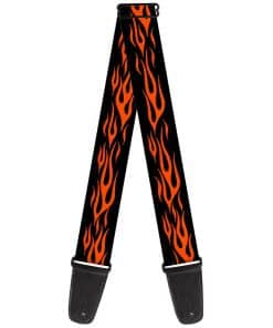 Correa para guitarra Buckle-Down Llamas Naranja 2 pulgadas